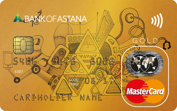 Банк Астаны — Карта «Gold Robot» MasterCard Gold тенге